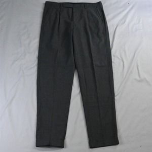 Murano 34 x 32 Gray Ultimate Modern‎ Comfort Pleat Cuff Mens Dress Pants